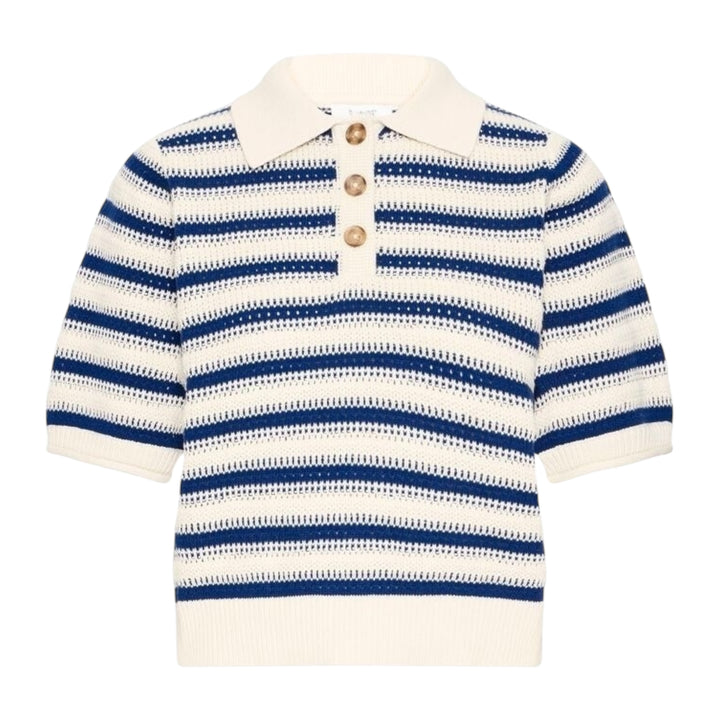 B.Young Mikala Polo Jumper Medieval Blue