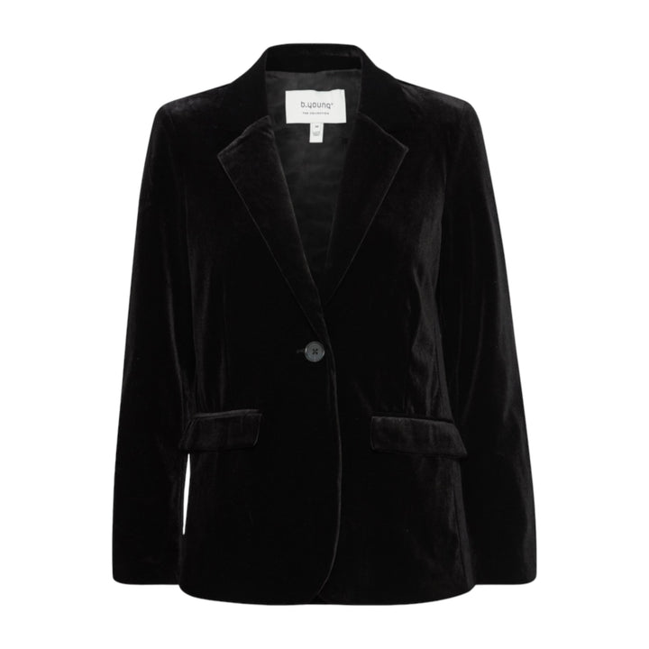 b-young-perlina-velvet-blazer-black