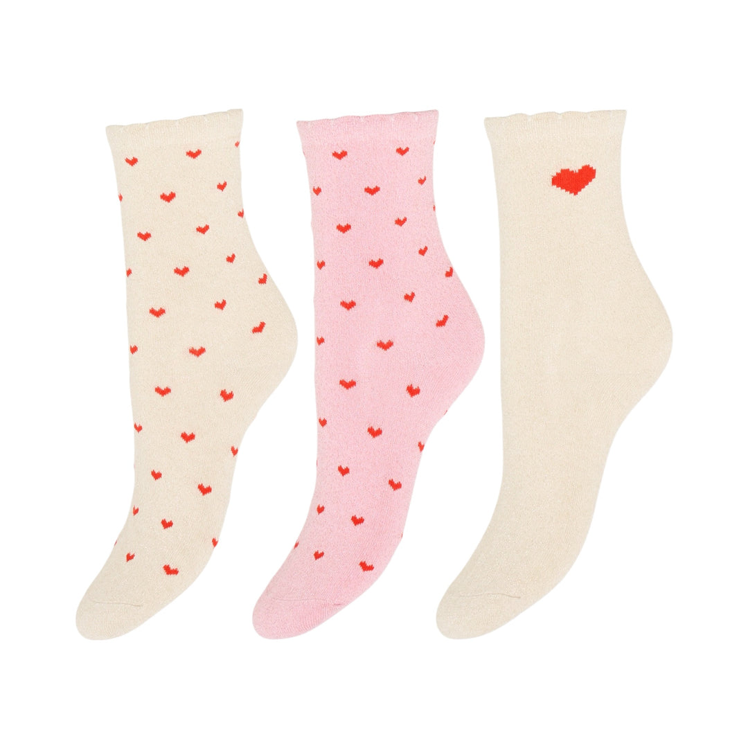 B.Young Vilaine Sock Box Hearts
