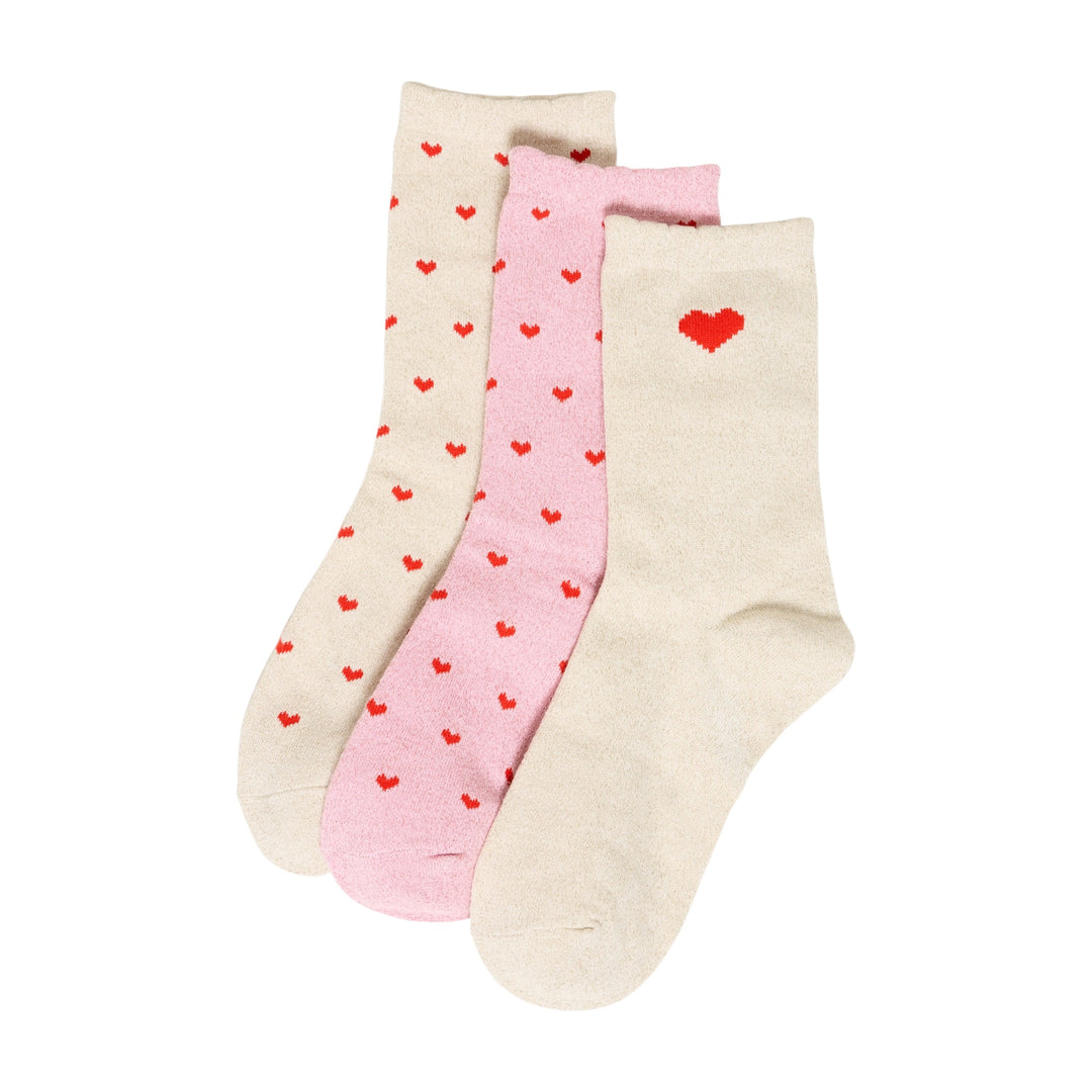 B.Young Vilaine Sock Box Hearts