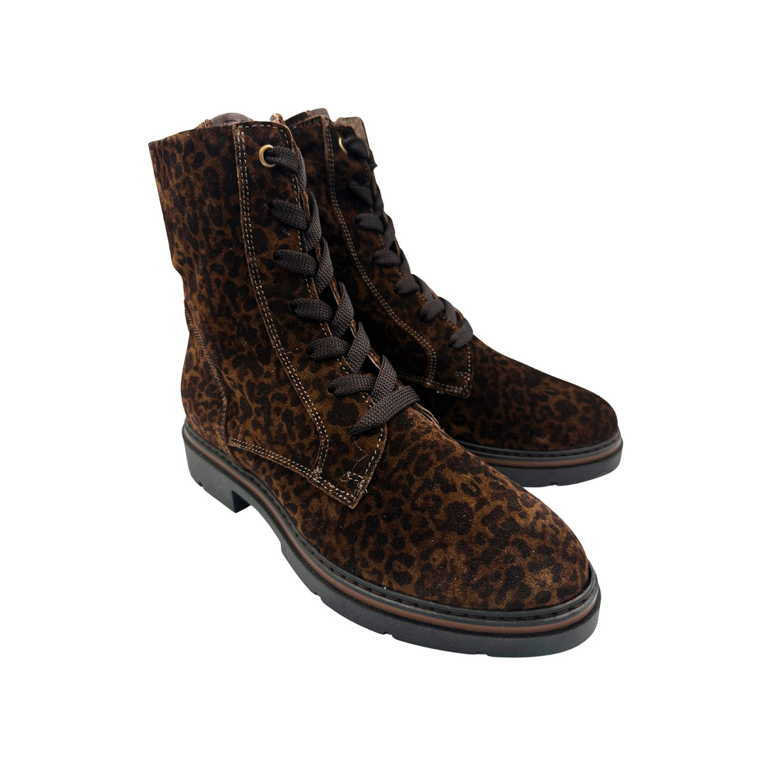 DL Sport Lace-Up Ankle Boot Animal Print