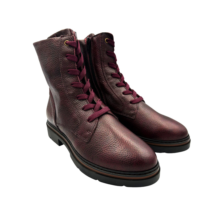 DL Sport Lace-Up Ankle Boot Bordo