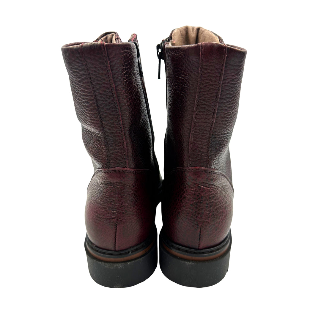 DL Sport Lace-Up Ankle Boot Bordo