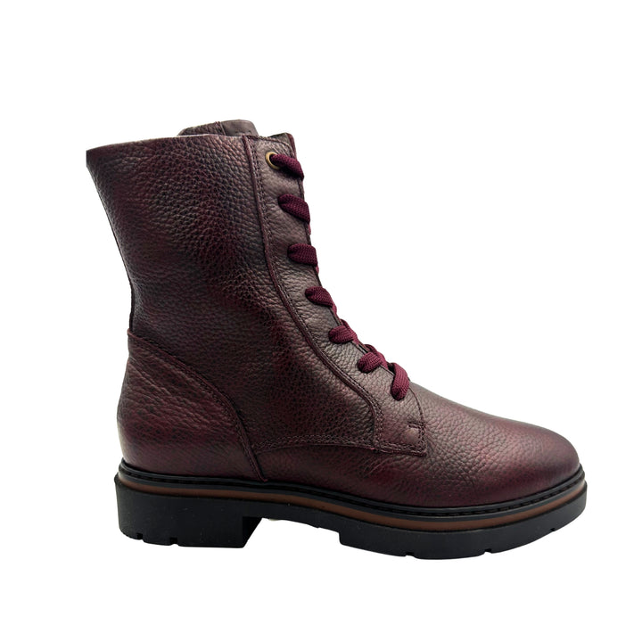 DL Sport Lace-Up Ankle Boot Bordo