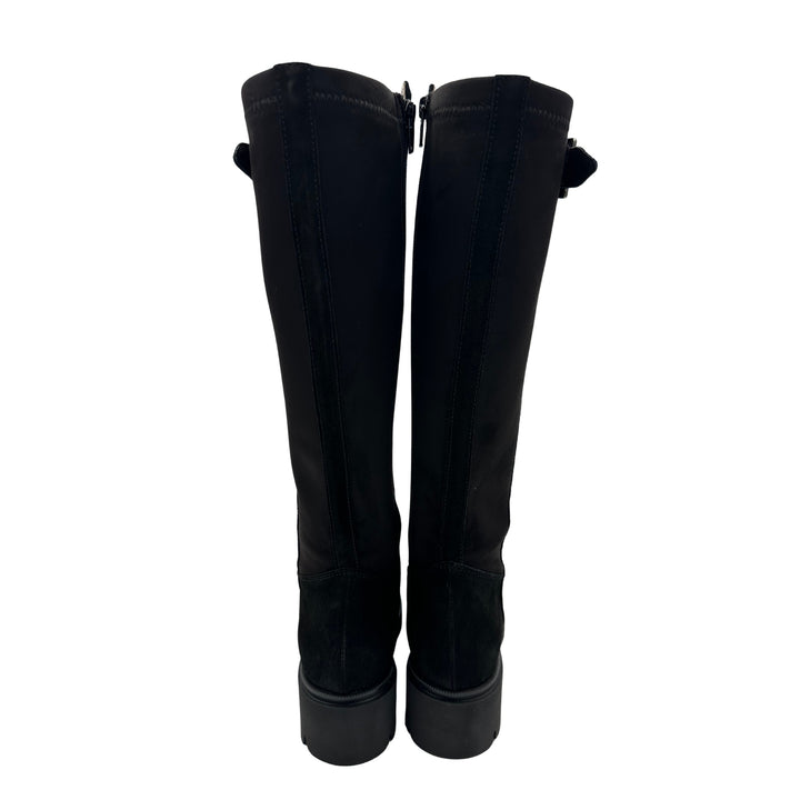 DL Sport Suede Knee Boot Black