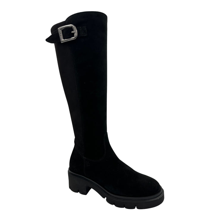 DL Sport Suede Knee Boot Black