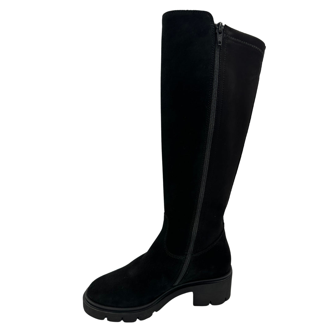 DL Sport Suede Knee Boot Black