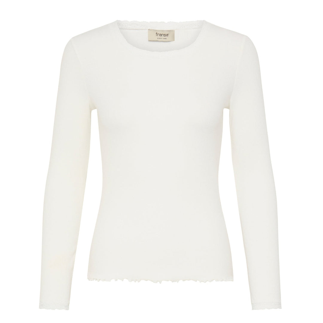 Fransa Hizamond Tee Antique White
