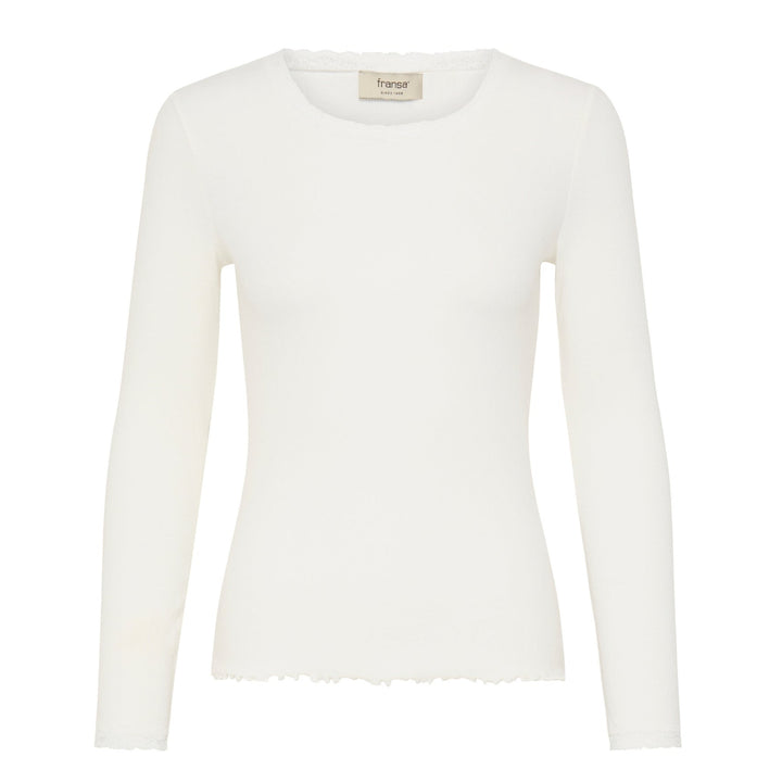 Fransa Hizamond Tee Antique White