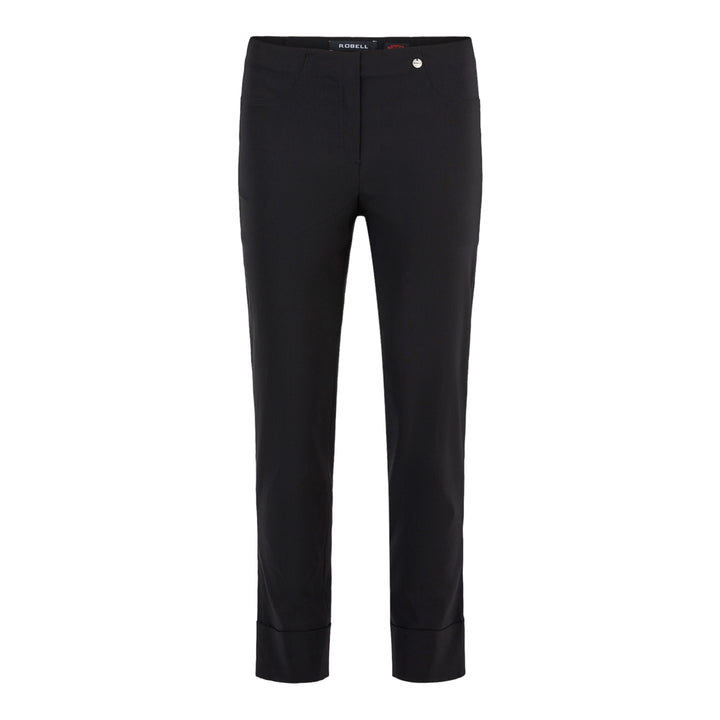 Robell Bella 09 Trousers with Cuff Black