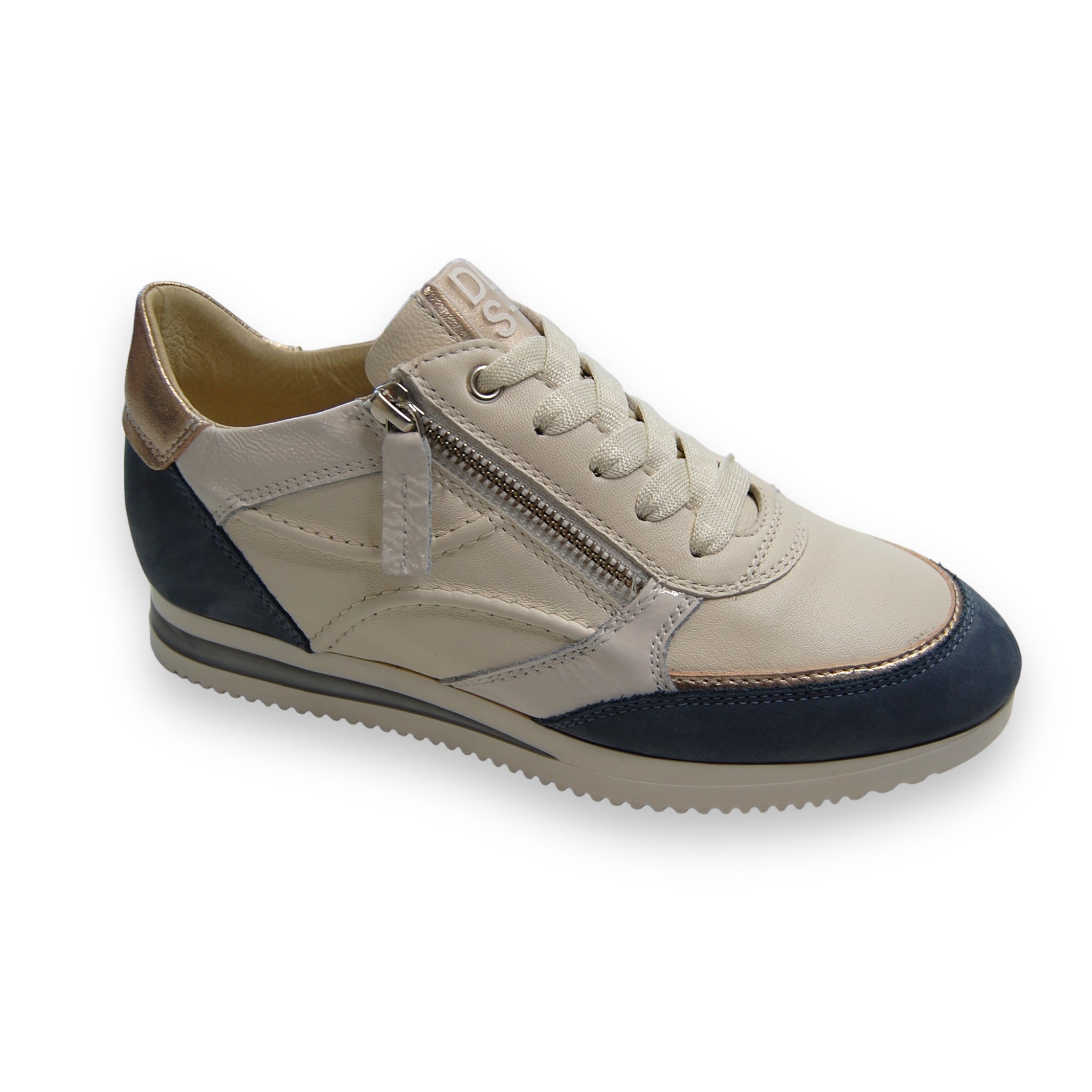 DL Sport Leather Sneaker Blue and White