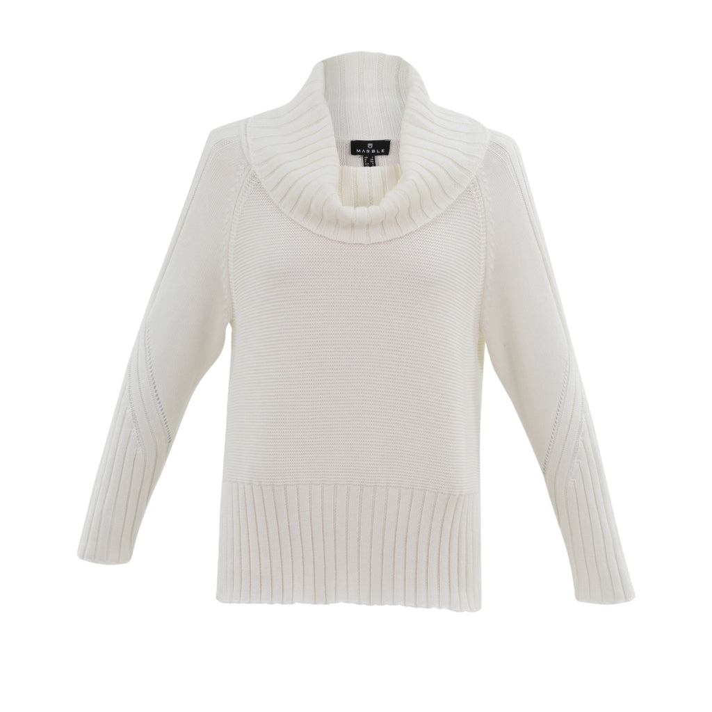 Ivory cowl neck sweater best sale