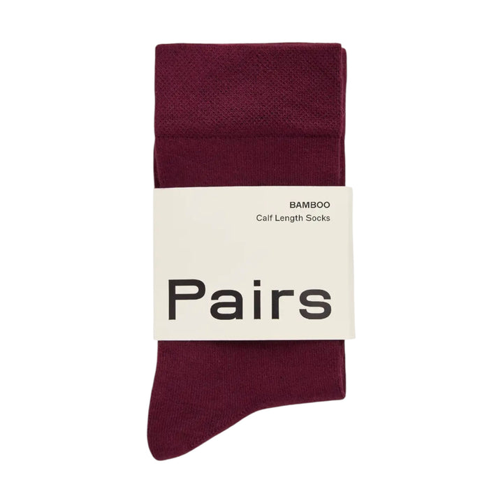 Pairs Bamboo Socks Dark Plum
