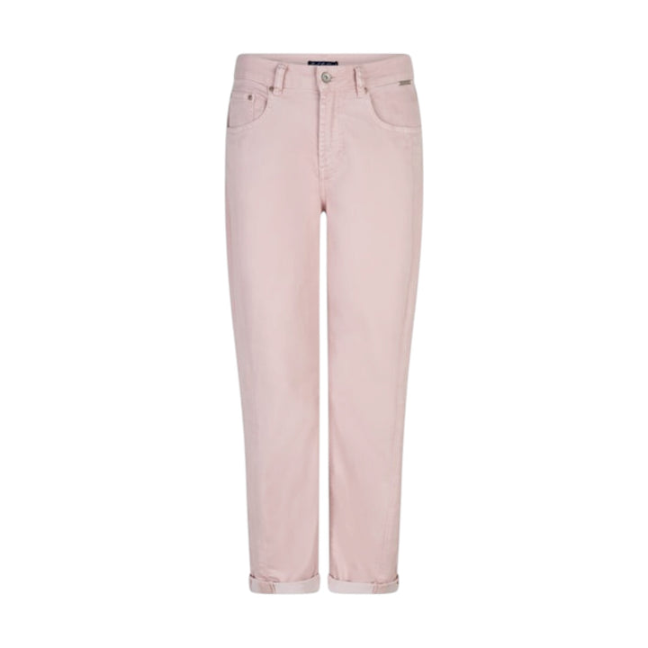 Pink jeans on a white background