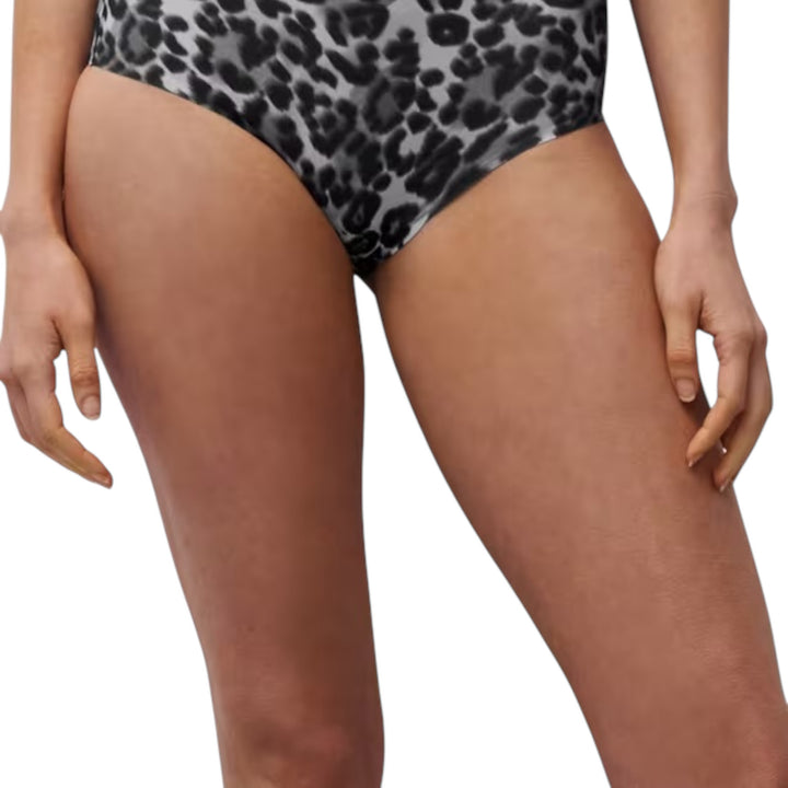 Chantelle SoftStretch High Waisted Brief Grey Leopard