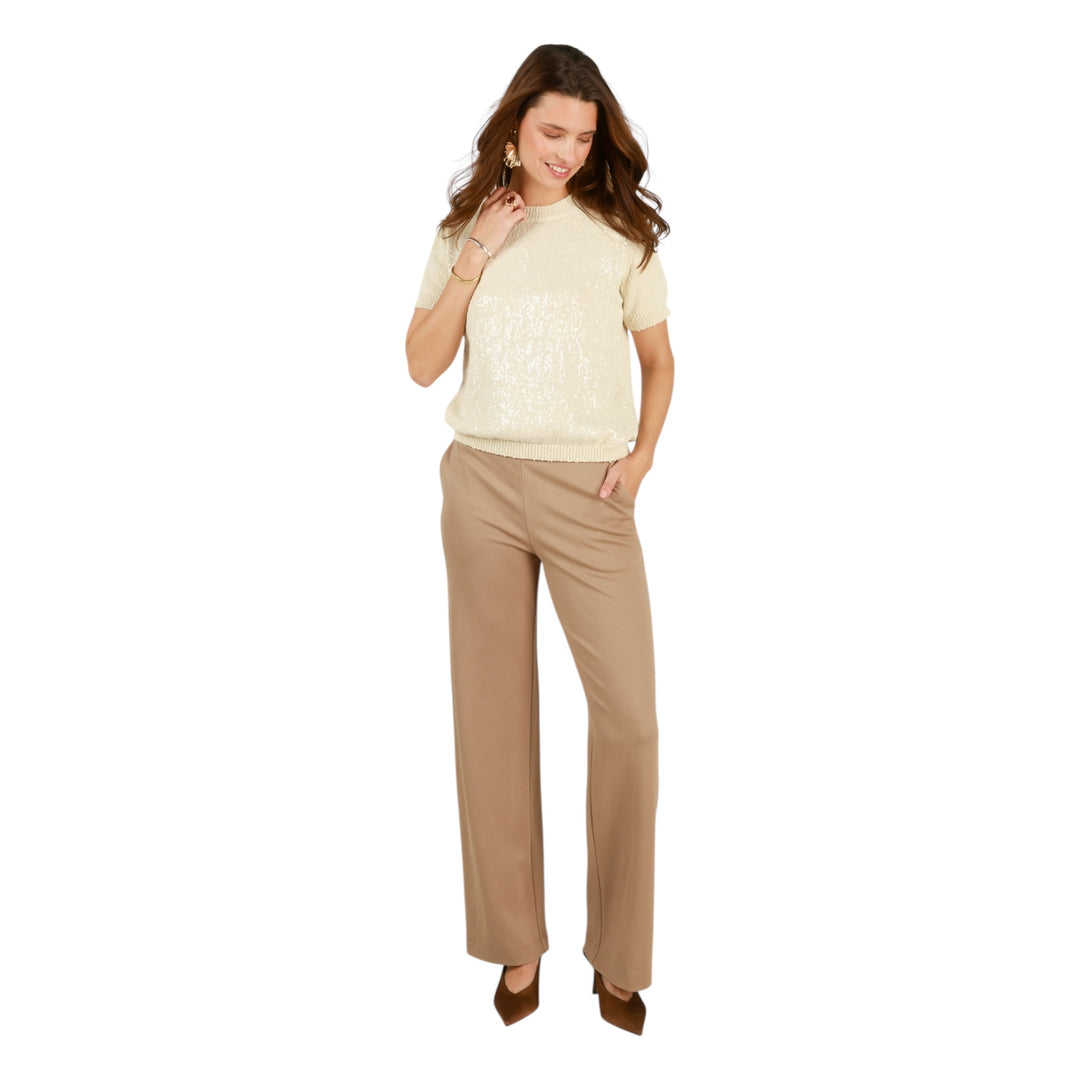 Yest Iliya Short Sleeve Sweater Natural