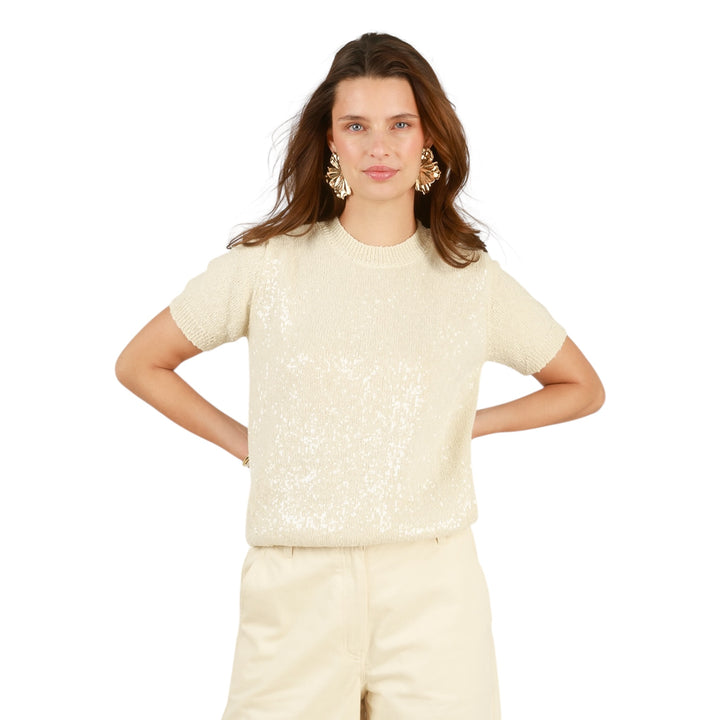 Yest Iliya Short Sleeve Sweater Natural