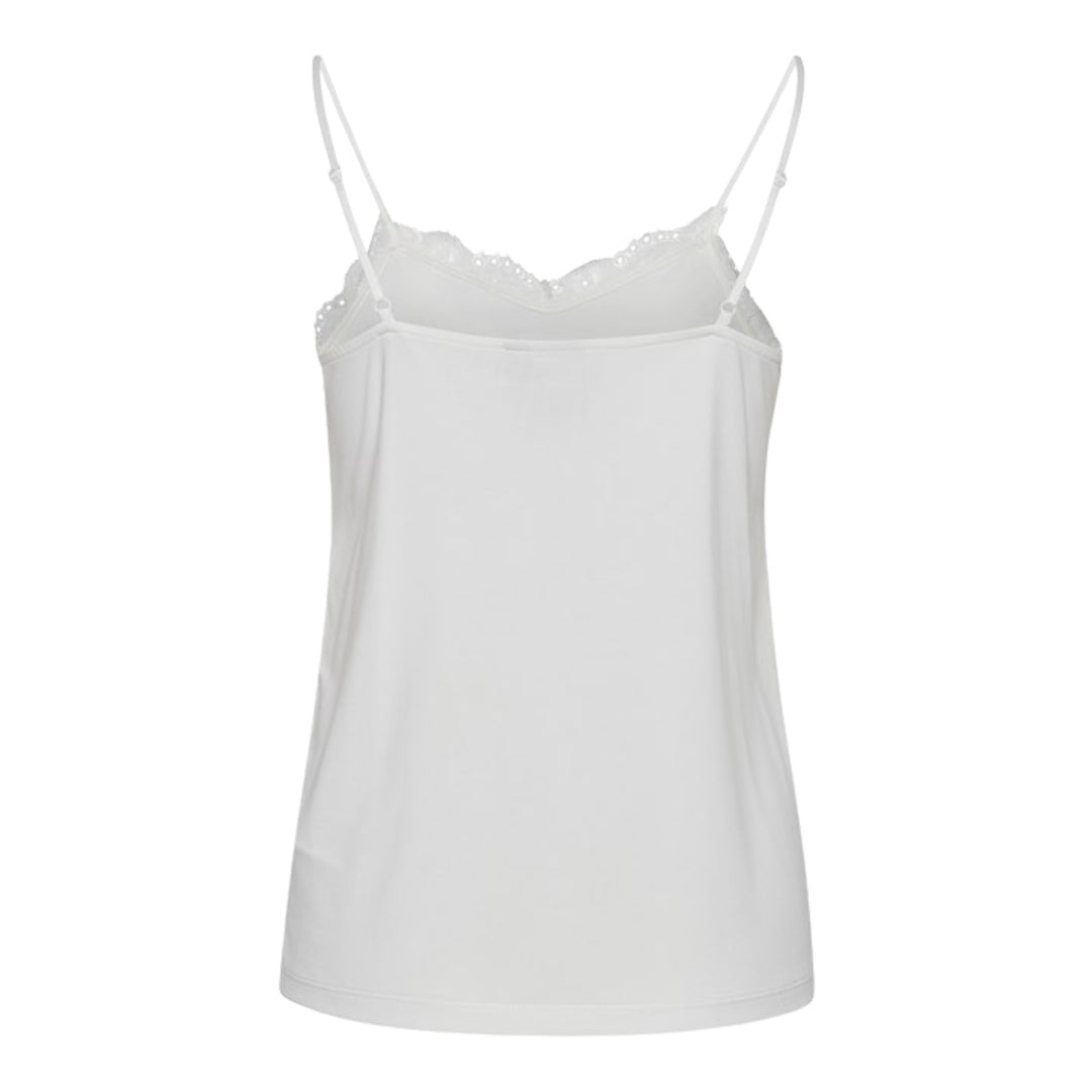 ICHI Like Cami Top Off White