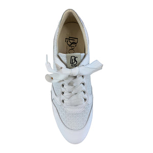 DL Sport Flatform Sneaker White & Silver