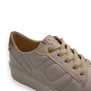 DL Sport Quilted Leather Sneaker Neutral 5608 Logic Burro V1-detail