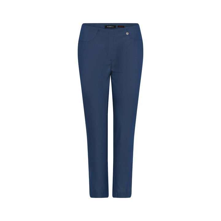 Robell Bella 09 Cotton Trousers Navy