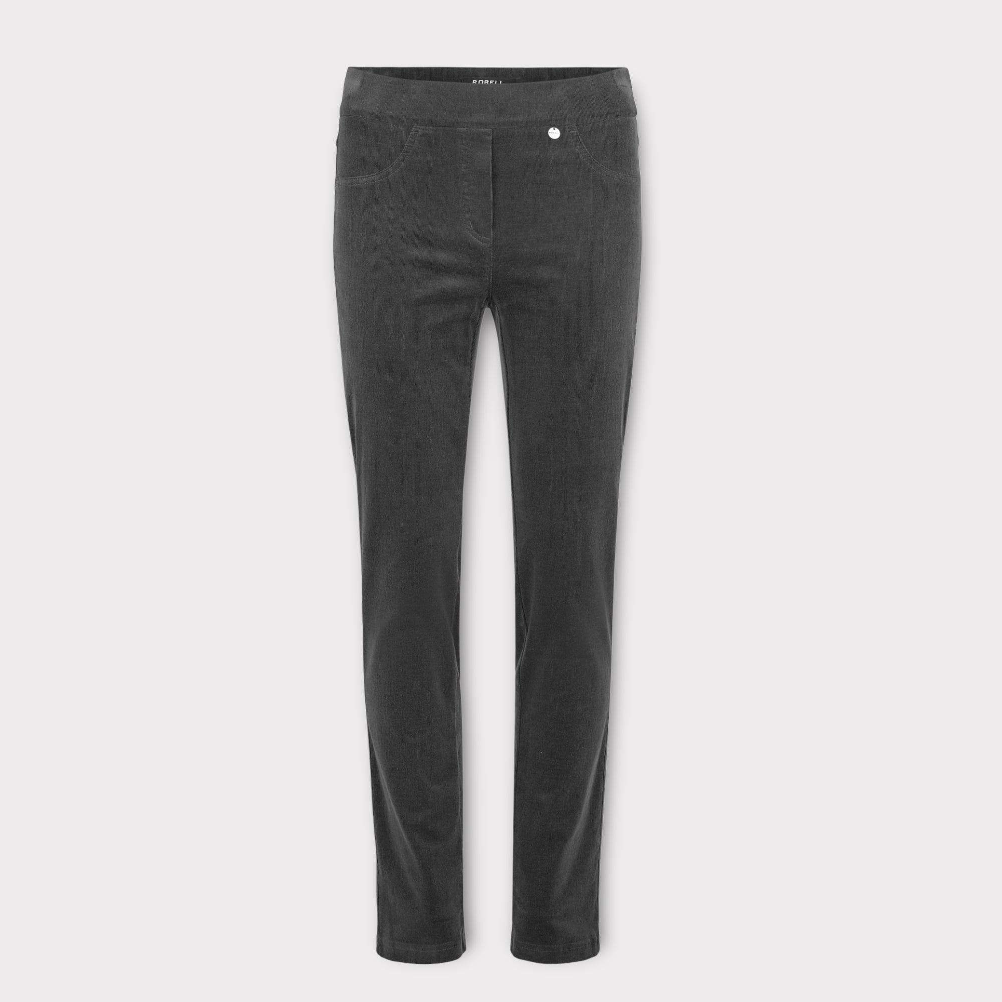 Robell Rose Cord Trousers Grey