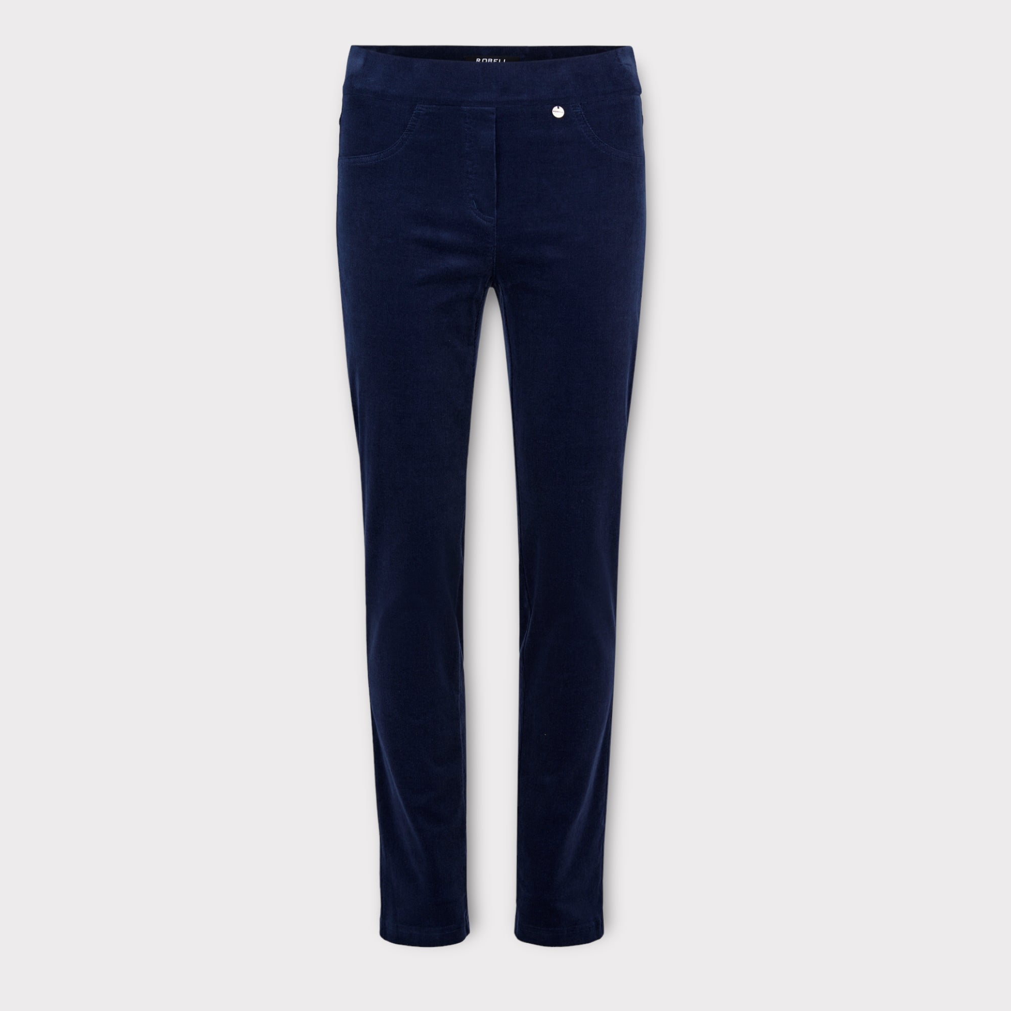 Robell Rose Cord Trousers Navy