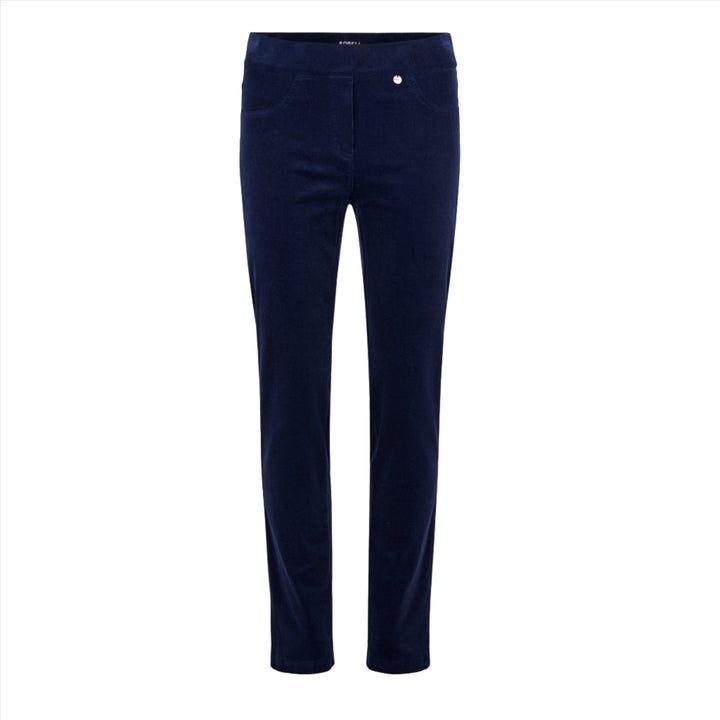 Robell Rose Cord Trousers Navy