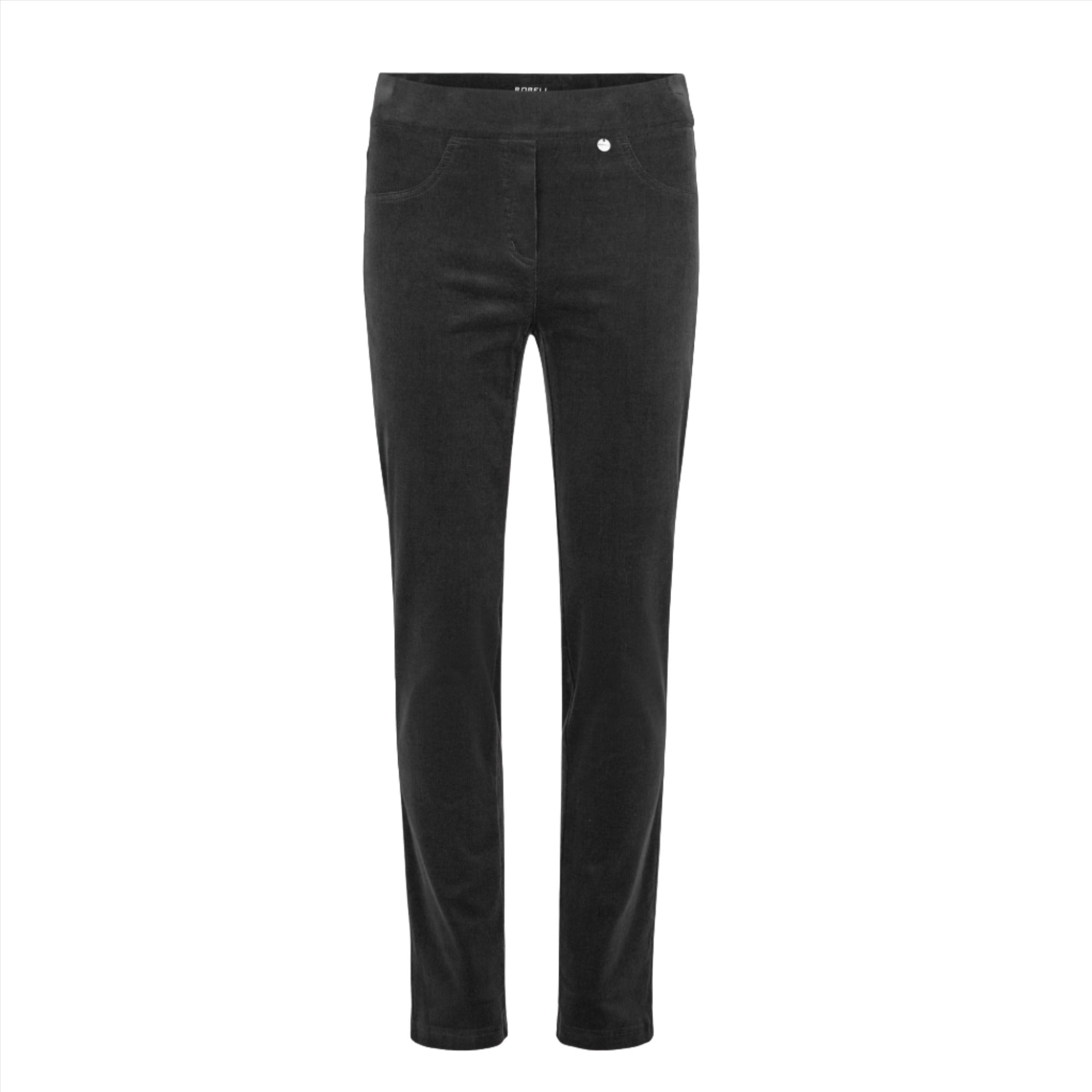 Robell Rose Cord Trousers Black